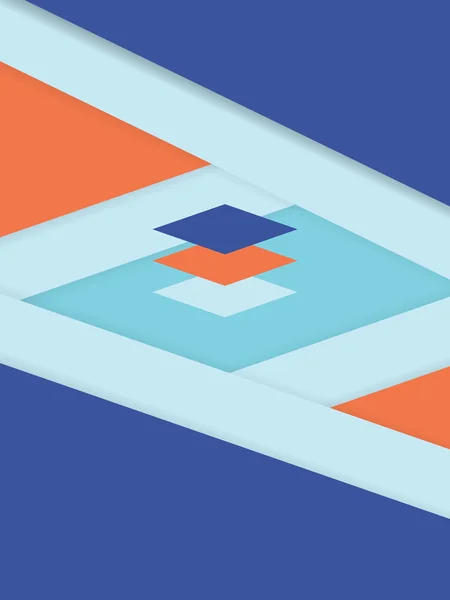 Material design abstrato fundo vetorial com formas isométricas geométricas . — Vetor de Stock