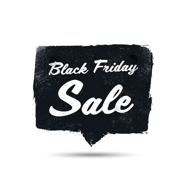 Black friday sale promotional poster with watercolor frame vector background. Discounts advertising in retail. — Stock Vector