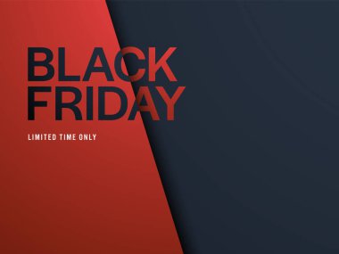 Modern tasarım ile Kara Cuma pankart vektör şablonu. İndirim, özel teklifler terfi.