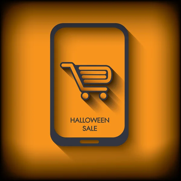 Verkaufskonzept zu Halloween. — Stockvektor