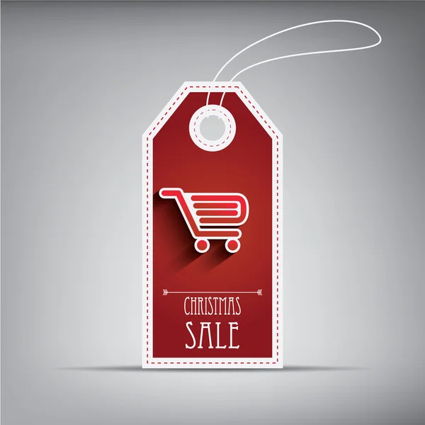 Christmas sales tag. Eps10 vector illustration. — Stock Vector