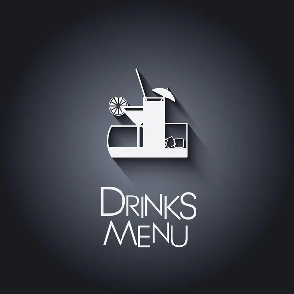 Conjunto de modernos iconos de bar o bebida de diseño plano para el menú. Ilustración vectorial Eps10 . — Archivo Imágenes Vectoriales