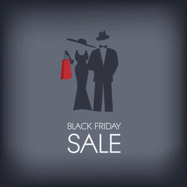 Black Friday shopping poster or flyer. Eps10 vector illustration. — Wektor stockowy