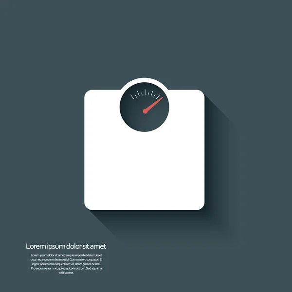 Modern flat design scales icon. Eps10 vector illustration. — Stockvector