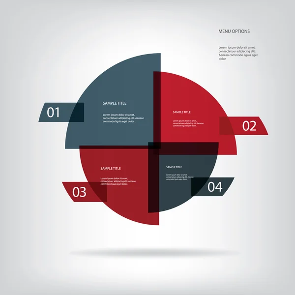 Round colorful infographic elements with various icons suitable for infographics, web layout, presentations, etc. — Stok Vektör