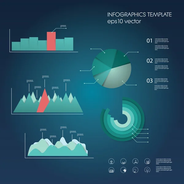 Grafikler ve modern malzeme tasarım kümesi. Infographic öğeleri koleksiyonu veri istatistikleri sunumu için.
