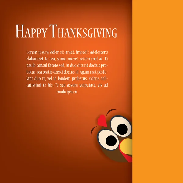 Thanksgiving turkey vector. Holiday card template. Traditional background for party invitations or postcards.