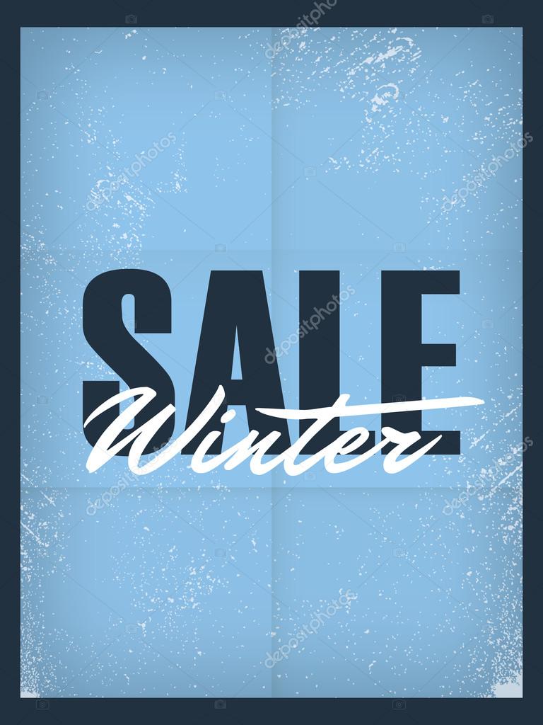 winter sale poster template discounts and special offers winter sale flyer