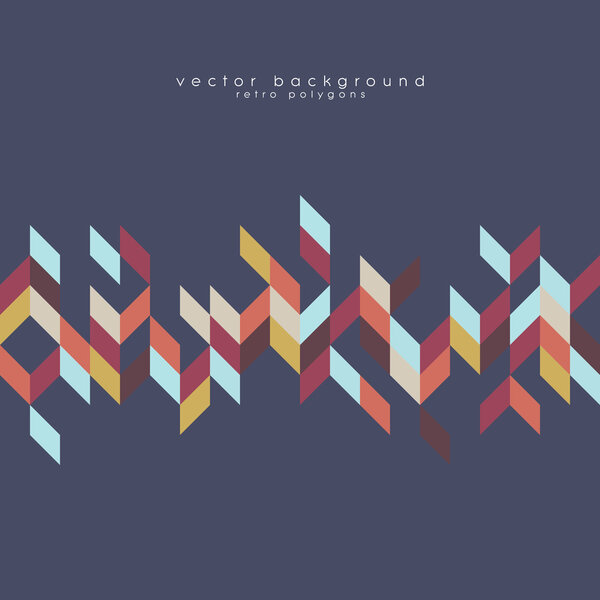 Bohemian style pattern vector background texture. Geometric polygonal vintage shapes.