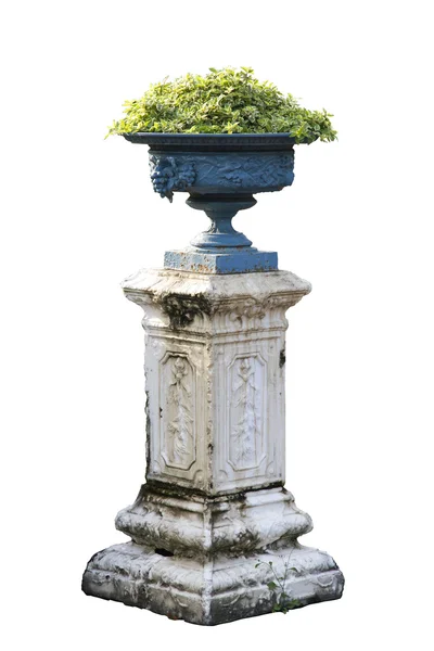 Roman pillars gardening Royalty Free Stock Photos
