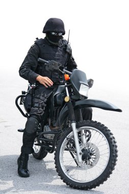 Motosiklet siyahlı adam