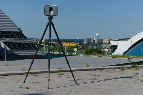 Laserowy skaner wykonujący świetną robotę — Zdjęcie stockowe