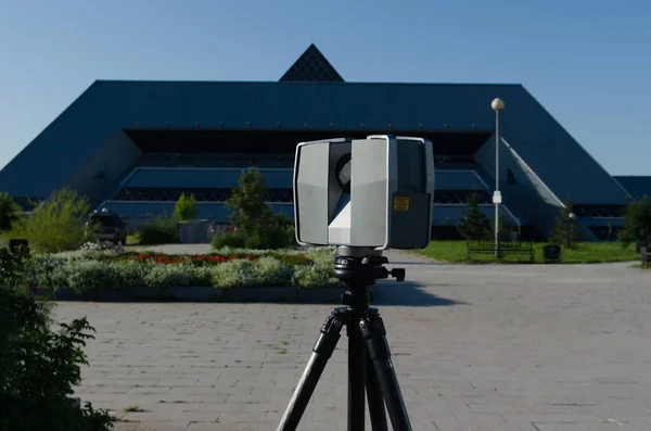 Laserscanner doet zijn hoge kwaliteit geweldig werk — Stockfoto