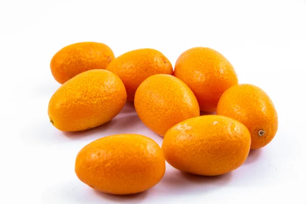 Serie Fotos Kumquat Limequat Hermosas Composiciones Para Menús Sitios Platos — Foto de Stock