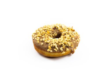 Beyaz izole edilmiş arka planda jöleli çok renkli güzel çöreklerin fotoğrafları.