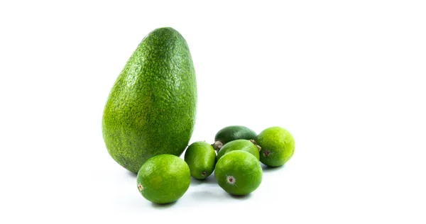 Setzen Oder Sortieren Sie Avocado Und Andere Exotische Früchte Auf — Stockfoto