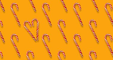 Tatilin diğer özellikleri, minyatür, düz tasarım, üst görünüm lolipoplar ve diğer kış Noel desenleri