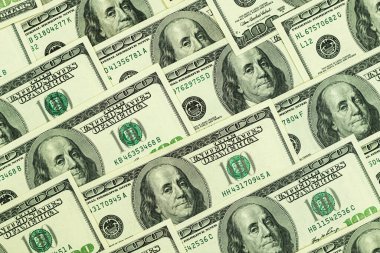 Para geçmişi, dolar banknotları, 100 dolarlık banknotlar.