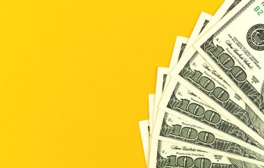 Web dolar arkaplanı, iş ve ofis masası konsepti, kopyalama alanı fotoğrafı