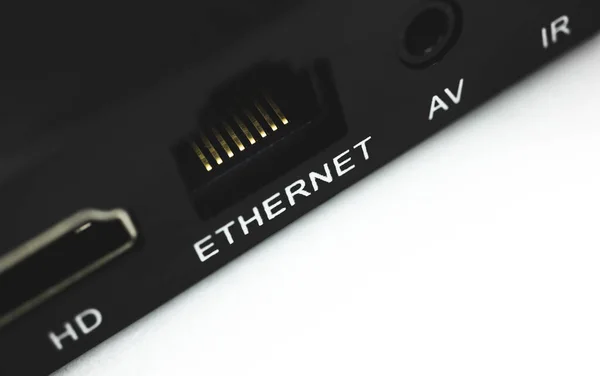 Connect ports for internet networking, communication concept