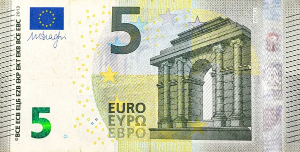 Macro Photo Texte Détaillé Sur Billets Euros — Photo