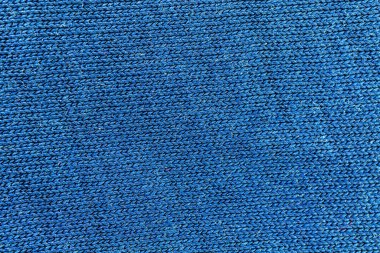 Mavi pamuk tekstil dokusu yüksek çözünürlüklü yakın plan