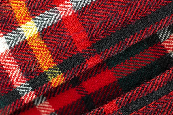 Modello Quadretti Rossi Tartan Sfondo Texture Alta Risoluzione Tessuto Tessuto — Foto Stock