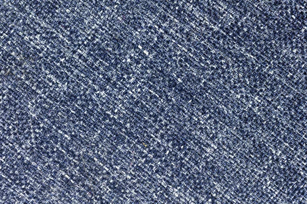 Serat kain biru dan tekstur kanvas, desain latar belakang tekstil dengan resolusi tinggi, foto close-up — Stok Foto
