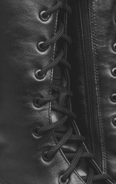 Wellington kadın ayakkabıları yakın plan, ayakkabılar perçin ve tekstil arka plan 