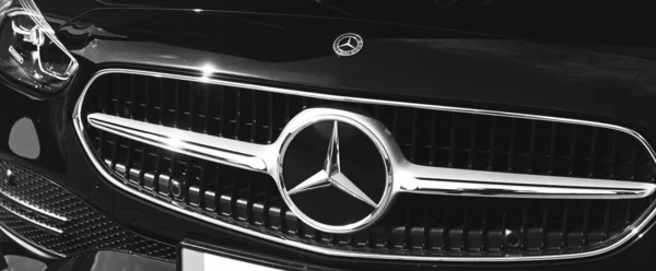 Kharkov Ukraine September 2021 Luxury Mercedes Benz Brand Logo Black — Stock Photo, Image