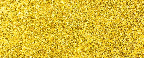 Gelbe Glitzertextur Banner Hintergrund Hochdetaillierte Makro Abstrakte Glitzerlichter Für Neujahr — Stockfoto