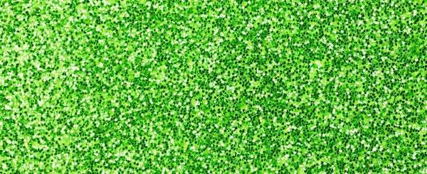 Grüne Glitzertextur Banner Hintergrund Hochdetaillierte Makro Abstrakte Glitzerlichter Für Neujahr — Stockfoto