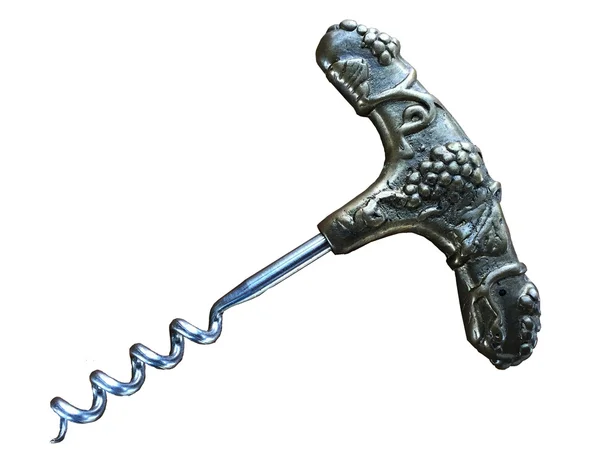 beyaz zemin üzerinde şarap açacağı.