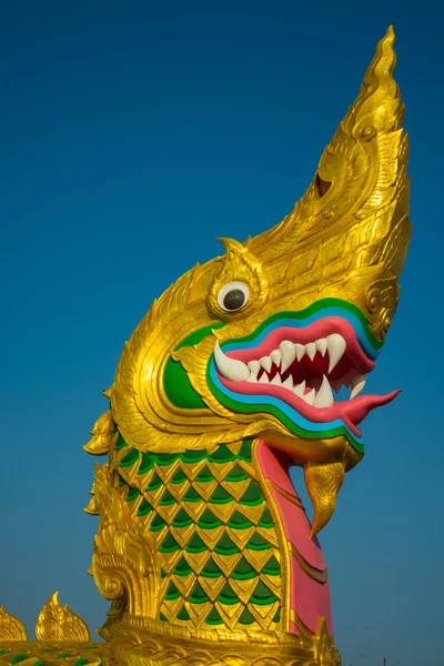 Large golden naga — Stock Photo, Image