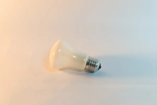 Incandescent bulbs on a white background. — Stock Photo, Image