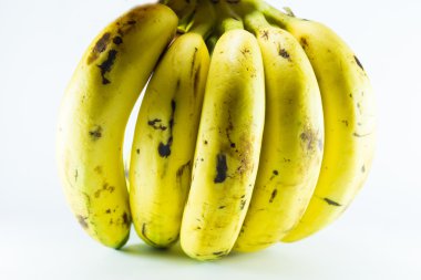 Beyaz arkaplanda muz.