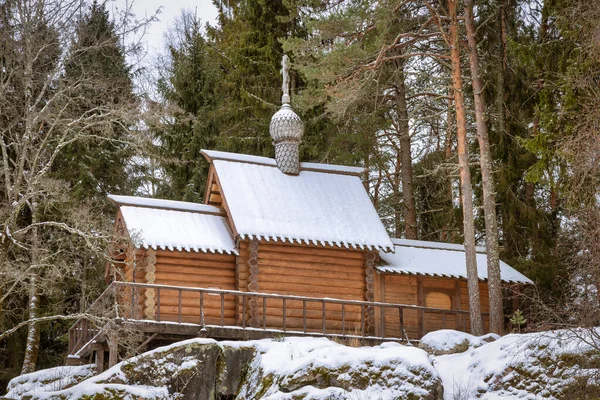 Kościół Sergiusza Hermana Valaam Rautalakhti Republika Karelii Rosja — Zdjęcie stockowe