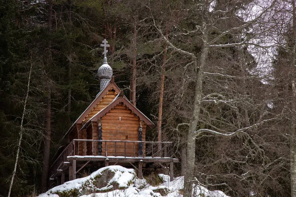 Sergius Herman Valaam Church Rautalakhti Karelská Republika Rusko — Stock fotografie