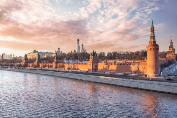 俄罗斯 莫斯科 对莫斯科克里姆林宫的看法 — 图库照片