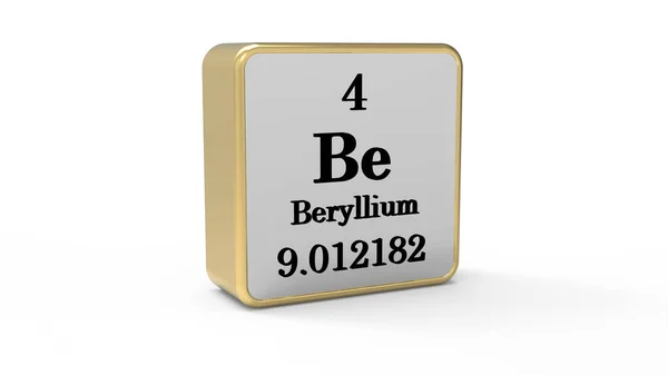 Teken Van Het Element Berylium — Stockfoto