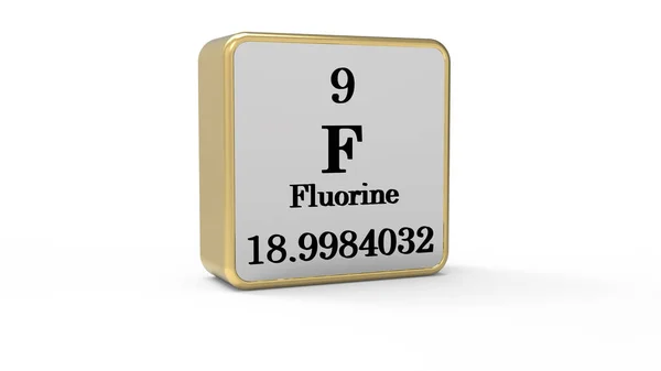 Segno Elemento Fluoro Immagine Stock — Foto Stock