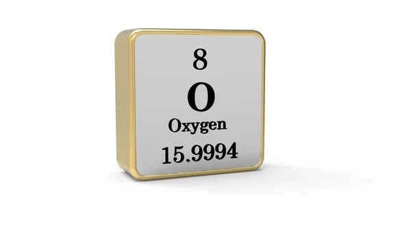 Zuurstofelement Teken Voorraadafbeelding — Stockfoto