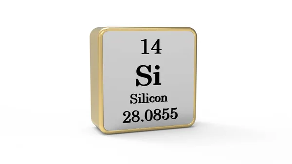 Silicon Element Sign Magazzino — Foto Stock