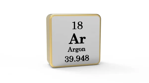 Tredje Argon Element Tecknet Djurtäthet — Stockfoto