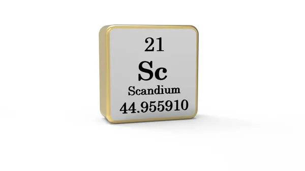 Scandium Element Teken Voorraadbeheer — Stockfoto