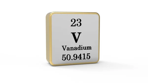 Vanadium Element Zeichen Börsenmagier — Stockfoto