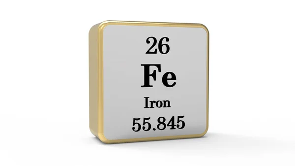 3D鉄元素記号 ストック画像 ストックフォト