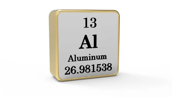 Elemento Alluminio Segno Magazzino Foto Stock Royalty Free