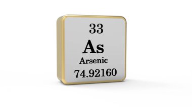 3D Arsenik Element İşareti. Resim yükle..