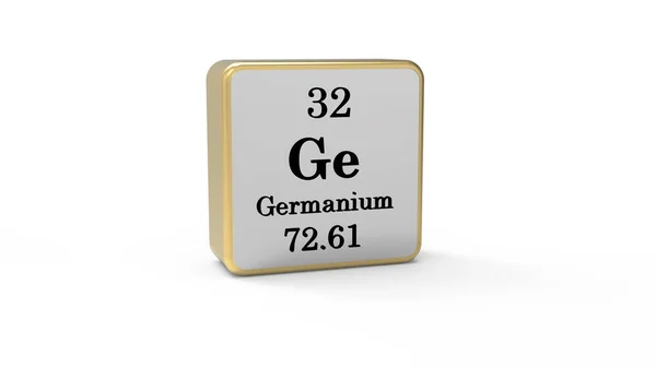Derde Germanium Element Teken Voorraadafbeelding — Stockfoto